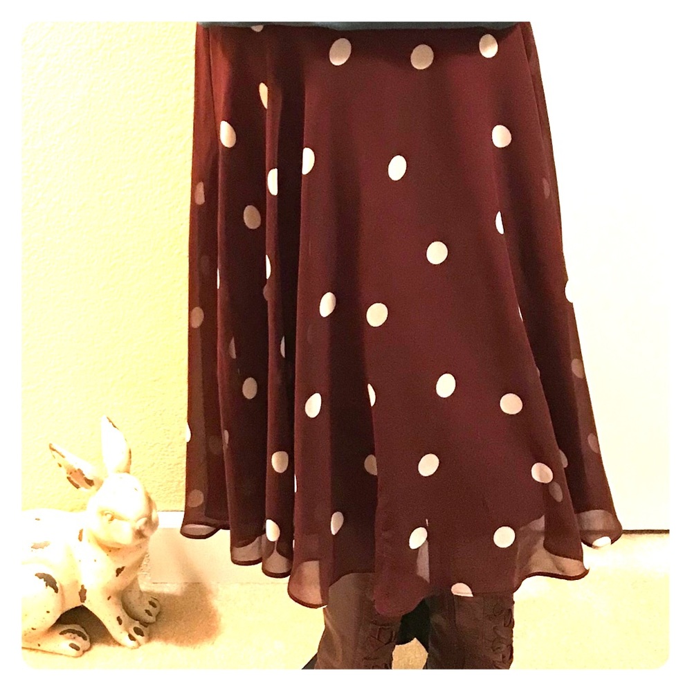 Ann Taylor Polka Dot Skirt